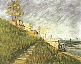 Vincent van Gogh Berges de la Seine pr_s du pont de Clichy 1887 painting
